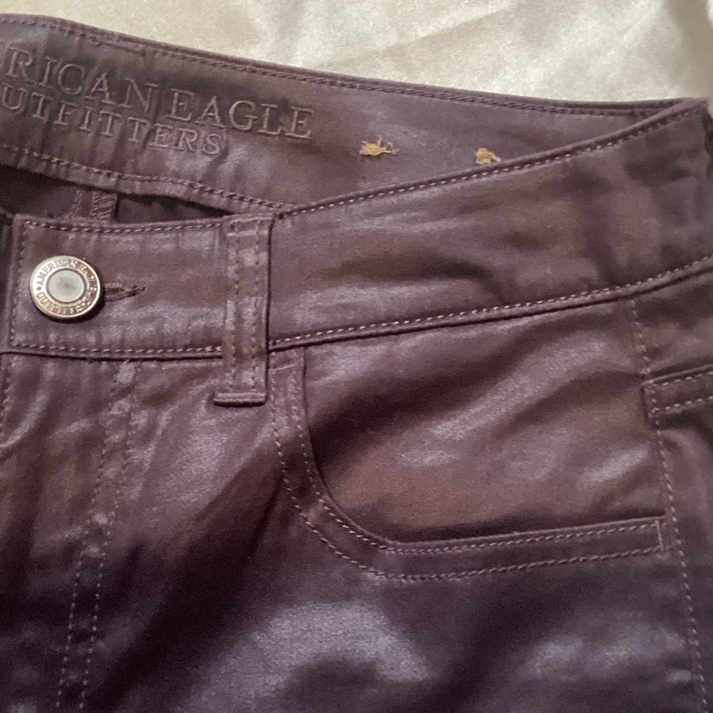 American Eagle Outfitters Deep Purple Pants - Picture 3 of 6
